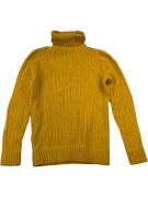VINTAGE WOOLRICH Πλεκτό Πουλόβερ S/M | Ζιβάγκο & Χοντρή Πλέξη | Μουστάρδα